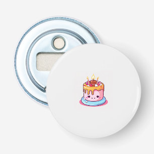 Ouvre-bouteille gâteau Kawaii, rond mignon