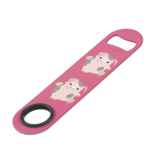 Ouvreur de bouteille mignon de vitesse de porc de