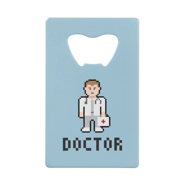 Ouvreur de docteur bouteille d'art de pixel (Devant)