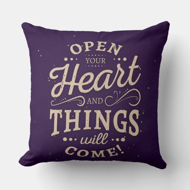 Ouvrez votre Coussin décoratif de coeur (Recto)