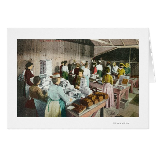 Ouvriers de l'emballage des bonbonsFresno, CA (Devant horizontal)