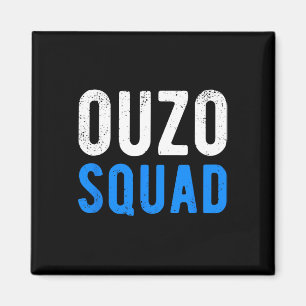 Ouzo-Truppe Lustiger Ouzo Griechisches Ostern Cinc Magnet