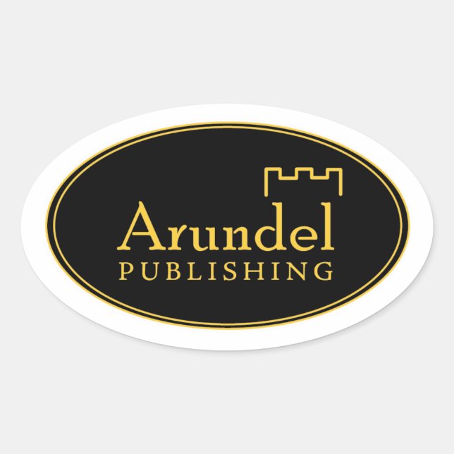 Oval-Aufkleber für das Arundel-Logo Ovaler Aufkleber (Vorderseite)