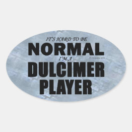 Oval-Aufkleber für den normalen Dulcimer Player Ovaler Aufkleber