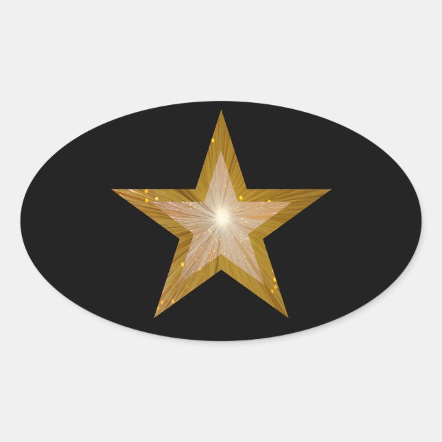 Oval-Aufkleber schwarz Ovaler Aufkleber (Vorderseite)