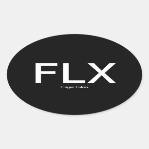 Oval-Autoaufkleber der Finger See-FLX Ovaler Aufkleber