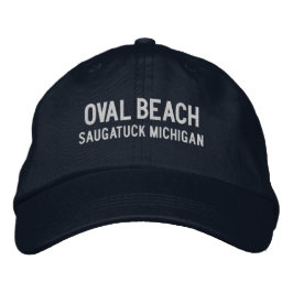Oval Beach Michigan Embroidered Hat Bestickte Baseballkappe