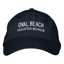 Oval Beach Michigan Stickermütze