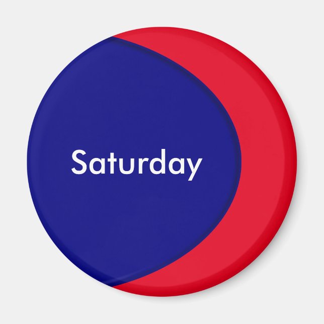 OVAL BUTTON - navy blue + your text & ideas Magnet (Vorne)