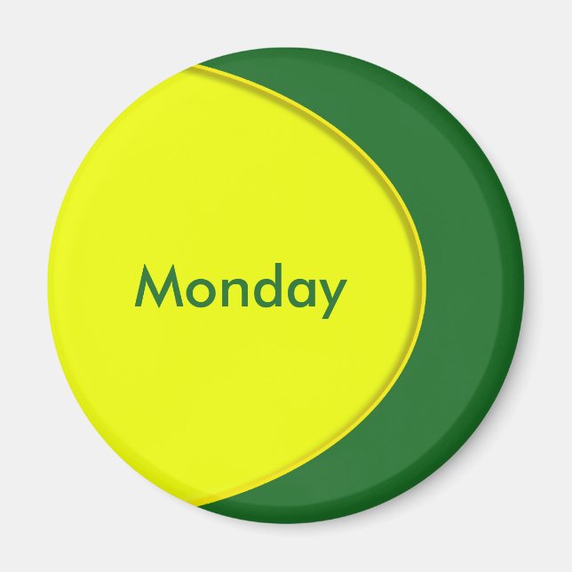 OVAL BUTTON - Neongelb + Ihr Text & Ideen Magnet (Vorne)