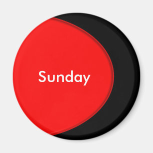 OVAL BUTTON - Neonrot + Ihr Text & Ideen Magnet