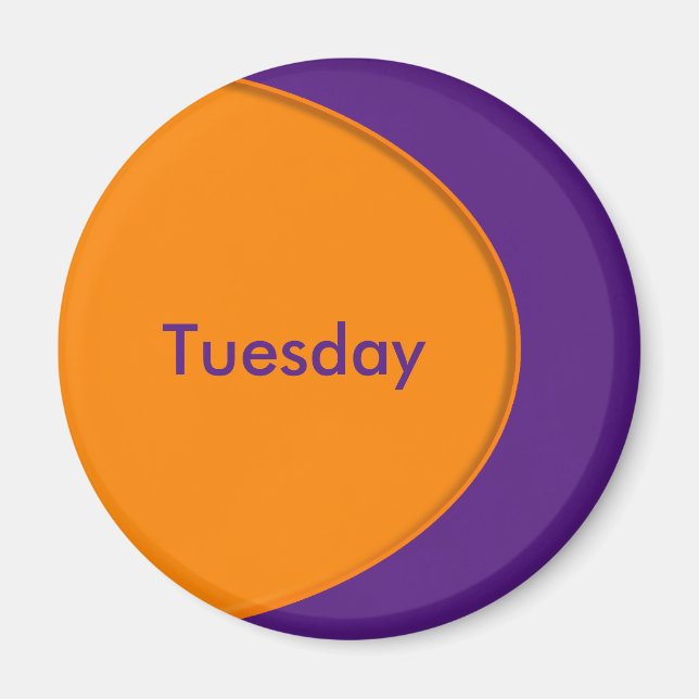 OVAL BUTTON - Orange + Ihr Text und Ihre Ideen Magnet (Vorne)