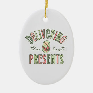 Oval die besten Geschenke, Arbeit und Leistung lie Keramik Ornament