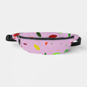 Oval Fun auf Rosa Bauchtasche