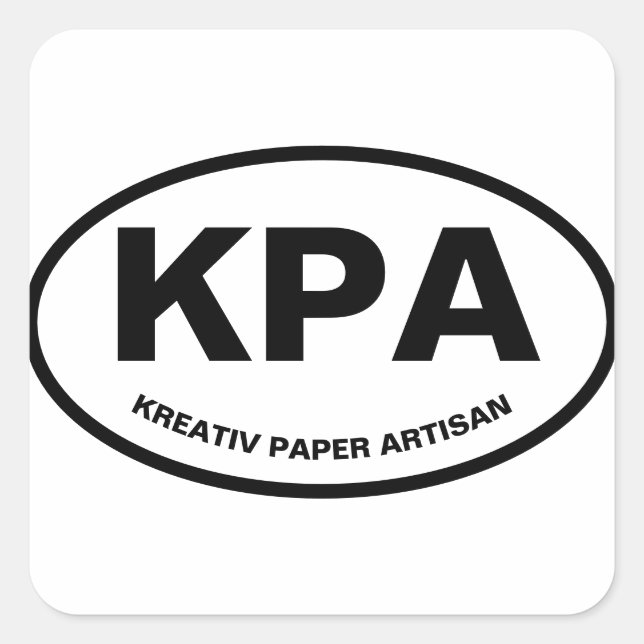 Oval KPA Aufkleber (Vorderseite)