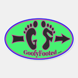 Oval-Logo-Aufkleber für Goofy-Foofy Ovaler Aufkleber