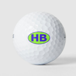 OVAL LOGY MIT CUSTOM INITIALS GOLFBALL