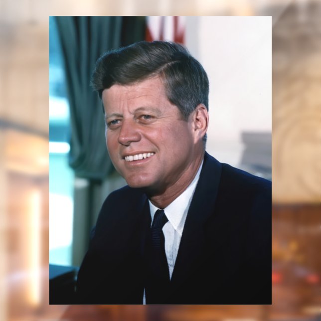 Oval Office of President John F. Kennedy Fensteraufkleber (Blatt 2)