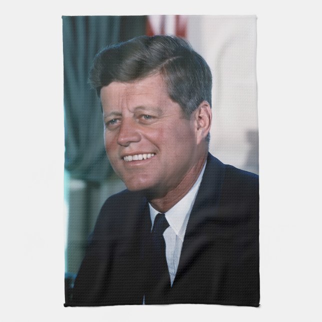 Oval Office of President John F. Kennedy Geschirrtuch (Vertikal)