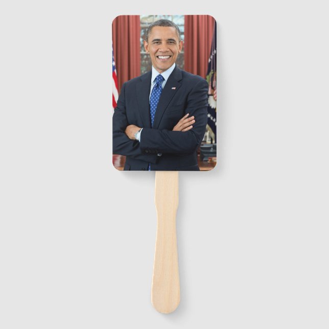 Oval Office Portrait, Obama Barack US-Präsident Fächer (Vorderseite)