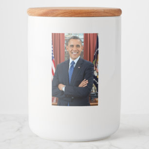 Oval Office Portrait, Obama Barack US-Präsident Lebensmitteletikett