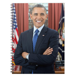 Oval Office Portrait, Obama Barack US-Präsident Notizblock