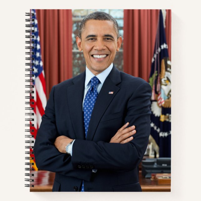 Oval Office Portrait, Obama Barack US-Präsident Notizbuch (Vorderseite)