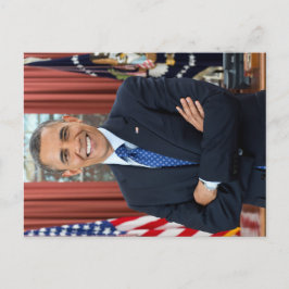 Oval Office Portrait, Obama Barack US-Präsident Postkarte