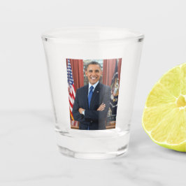 Oval Office Portrait, Obama Barack US-Präsident Schnapsglas