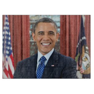 Oval Office Portrait, Obama Barack US-Präsident Schneidebrett