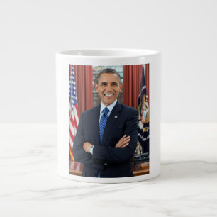 Oval-Office-Porträt, Obama Barack US-Präsident Jumbo-Tasse