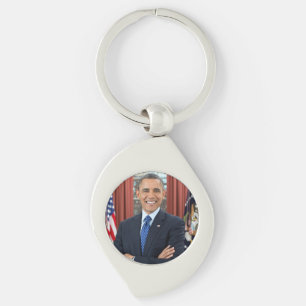Oval-Office-Porträt, Obama Barack US-Präsident Schlüsselanhänger