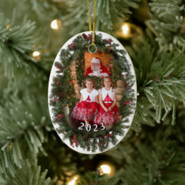 Oval Photo Garland Ornement