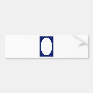 Oval Portrait Blue DK Solid FG MUSEUM Zazzle G Autoaufkleber