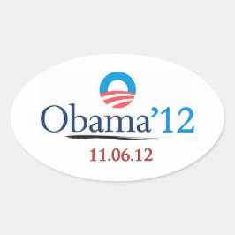 Oval Sticker für Classic Obama 2012