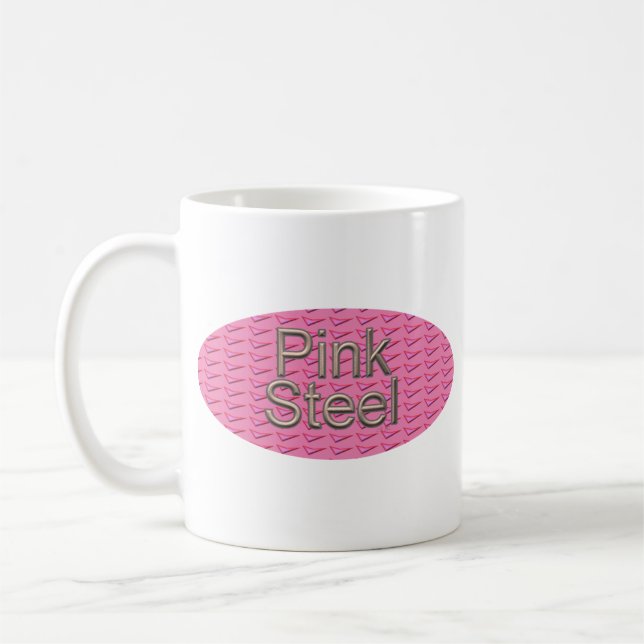 Oval Tasse Rosa Stahl (Links)