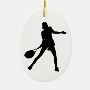 Oval Tennis Ornement de Noël pour filles