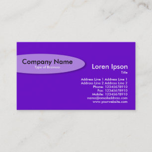 Oval - Violet Visitenkarte