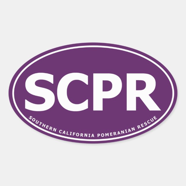 Ovale Aufkleber - SCPR (Vorderseite)