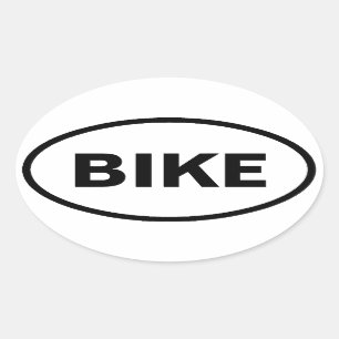 Ovale Autoaufkleber des Fahrrades Ovaler Aufkleber