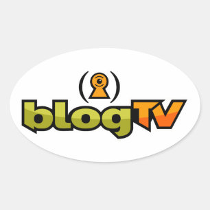 Ovale BlogTV Oval Sticker