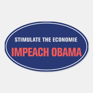 Ovale Empêcher Obama Sticker