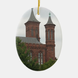 Ovale En Céramique Ornement de château de Smithsonien de Washington