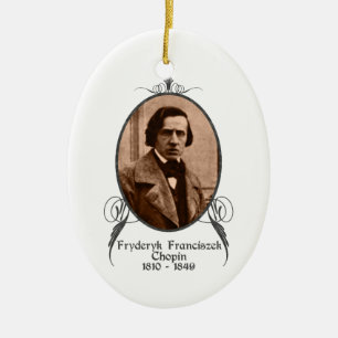 Ovale En Céramique Ornement de Fryderyk Franciszek Chopin