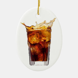 Ovale En Céramique Ornement de rhum et de kola