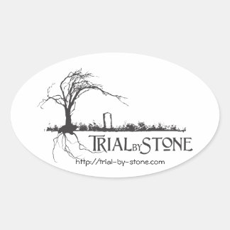 Ovale Essai Par Sticker Oval De Pierre