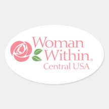 Femme Sticker au centre