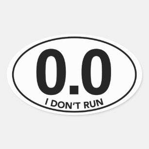 Ovale Marathon 0.0 Je n'utilise pas Oval Sticker