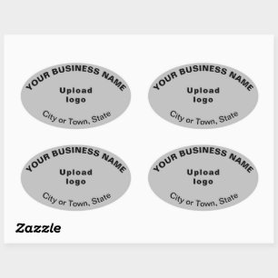 Ovale Marque commerciale Oval Motif Textes sur Sticker g