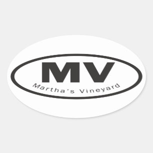 Ovale Martha's Vineyard sticker